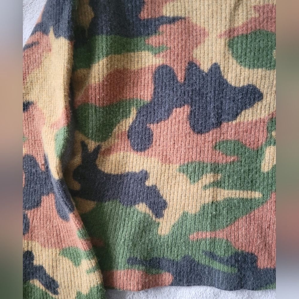 Madewell Cottontail Camo Wide-Sleeve Sweater (XS) - Picture 4 of 7